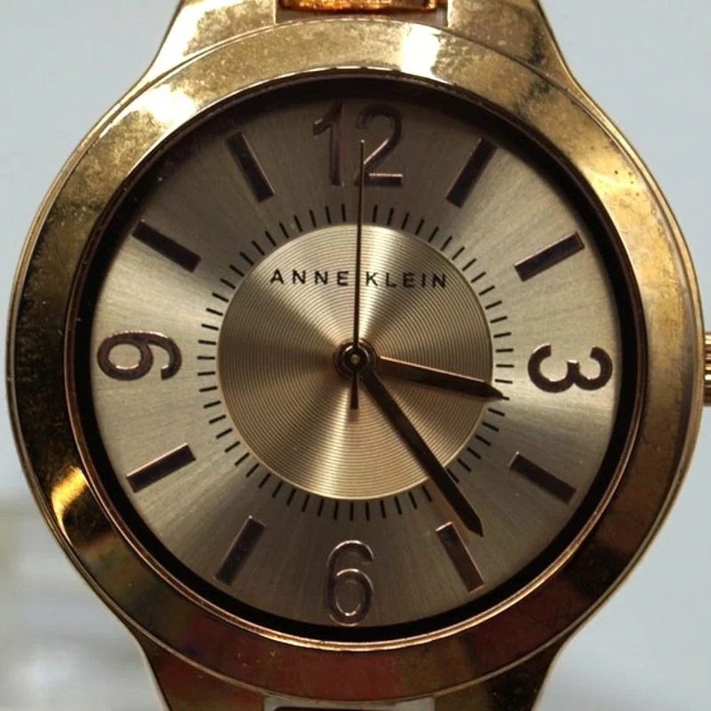 Anne Klein Wrist Watch Analog‎ Gold Ladies New Battery